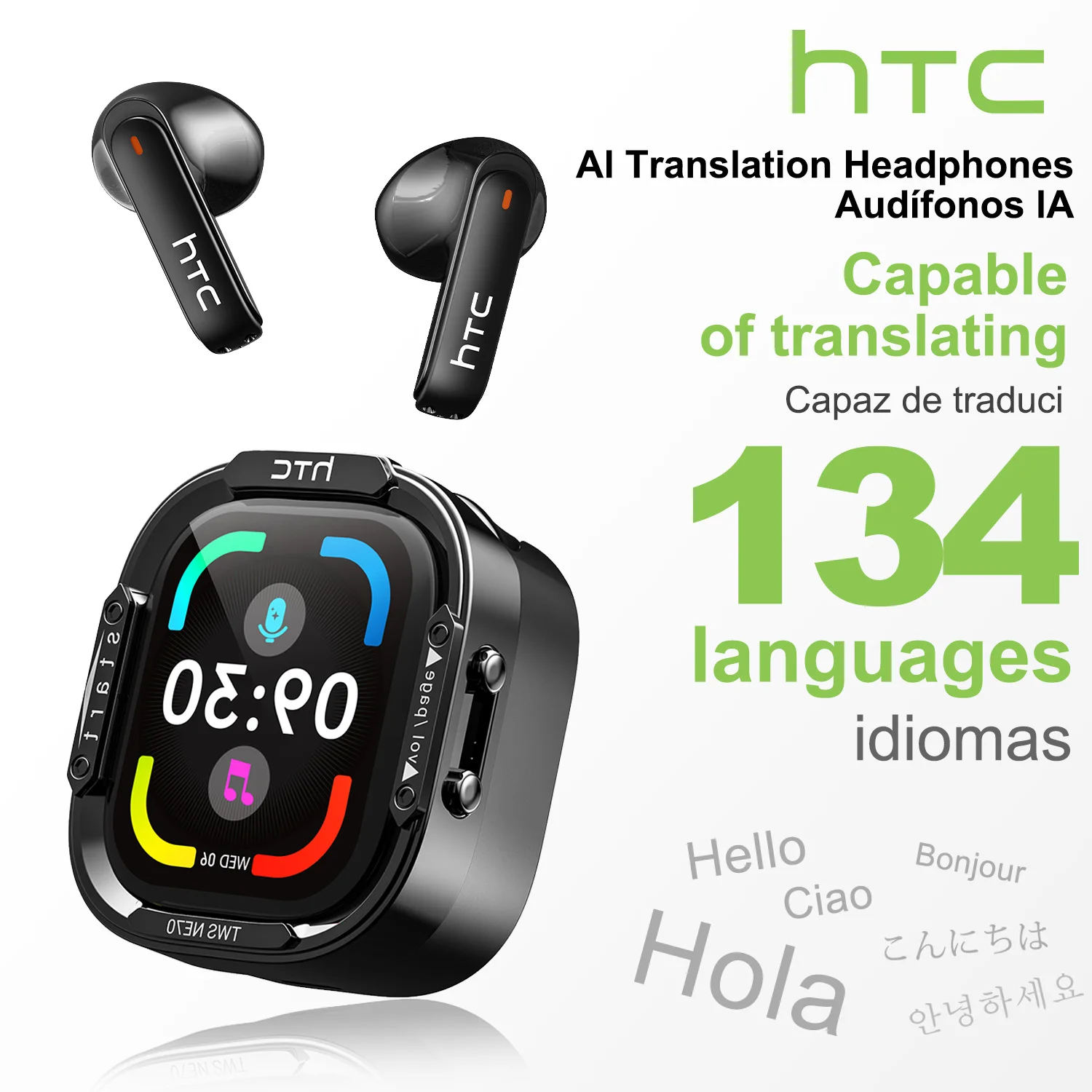 Sleep Mask Headphones Bluetooth - Audífonos Bluetooth V6.0 HTC NE70, Audífonos
