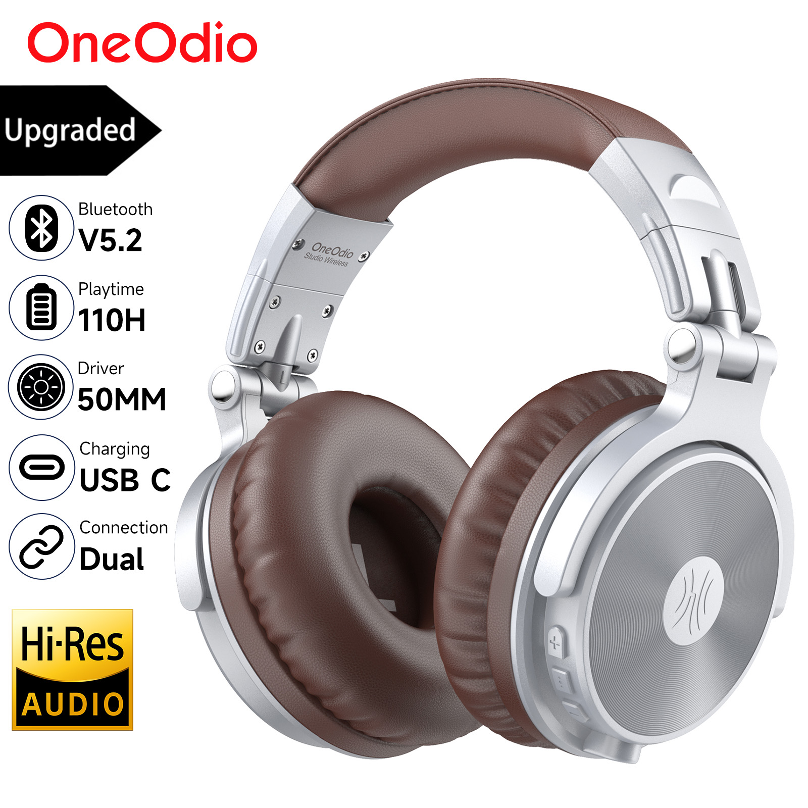 Anc Wireless Over Ear Headphones - Oneodio Upgrade Pro C auriculares inalámbricos