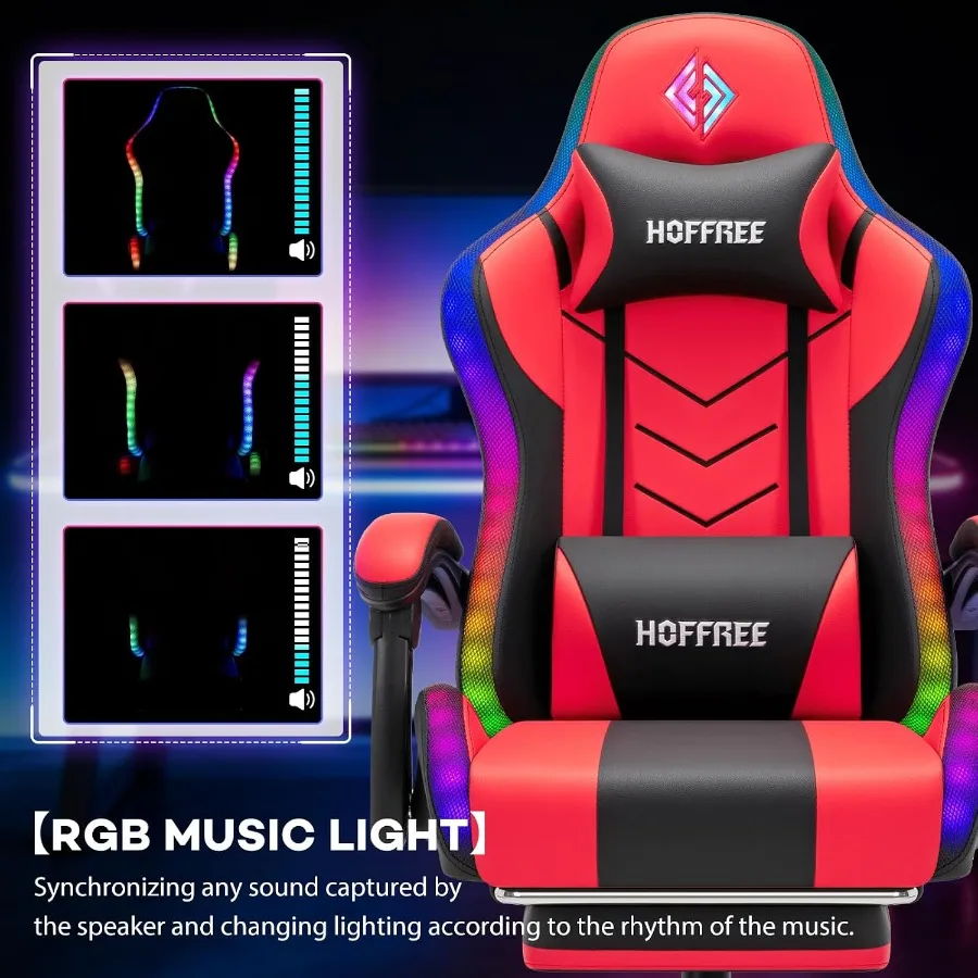 Silla de juego RGB con altavoc - Speakers reseña y precio