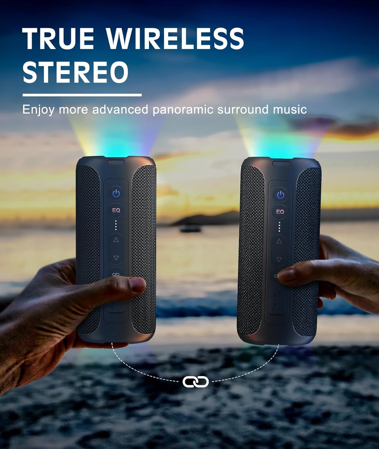 Altavoz Bluetooth inalámbrico  - Portable Bluetooth Speaker Waterproof Ipx7 reseña y precio