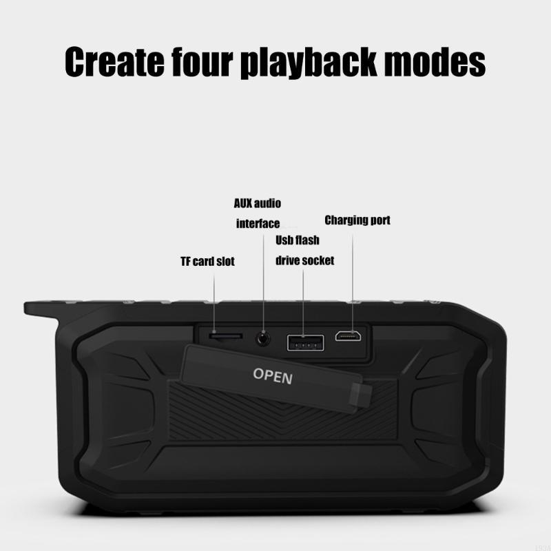 Altavoz inalámbrico Compatible - Portable Bluetooth Speaker Waterproof Ipx7 reseña y precio