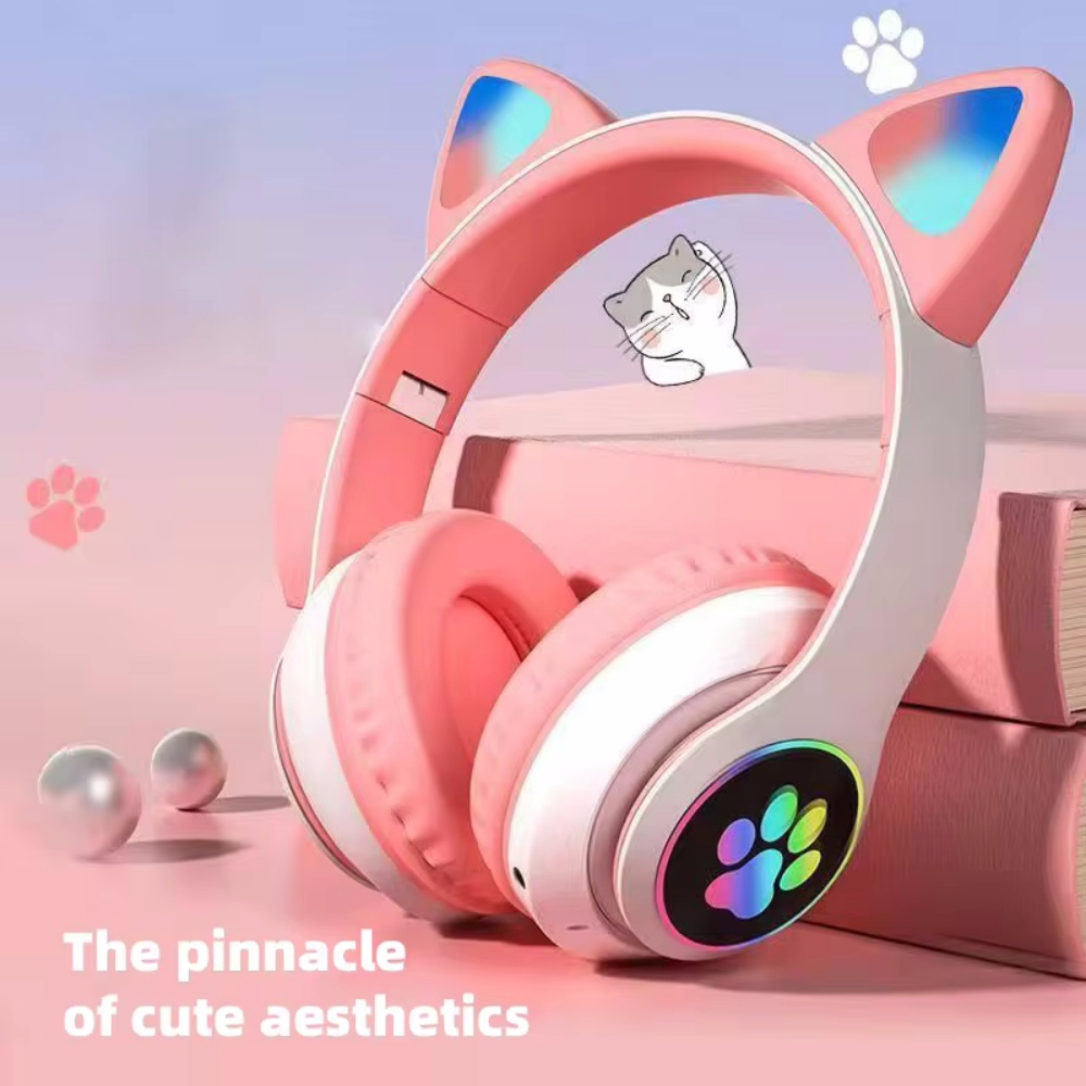 Auriculares inalámbricos plega - Cat Ear Bluetooth Headset Led reseña y precio