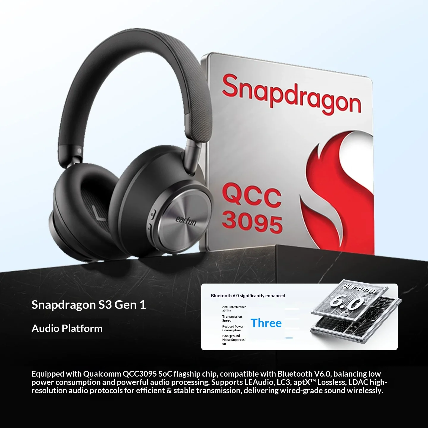 Audífonos Over-Ear EarFun Wave - Anc Wireless Over Ear Headphones reseña y precio