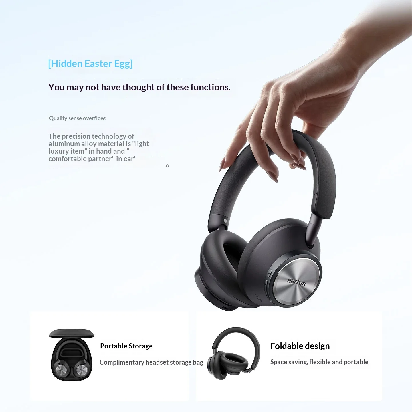 Audífonos Over-Ear EarFun Wave - Anc Wireless Over Ear Headphones reseña y precio