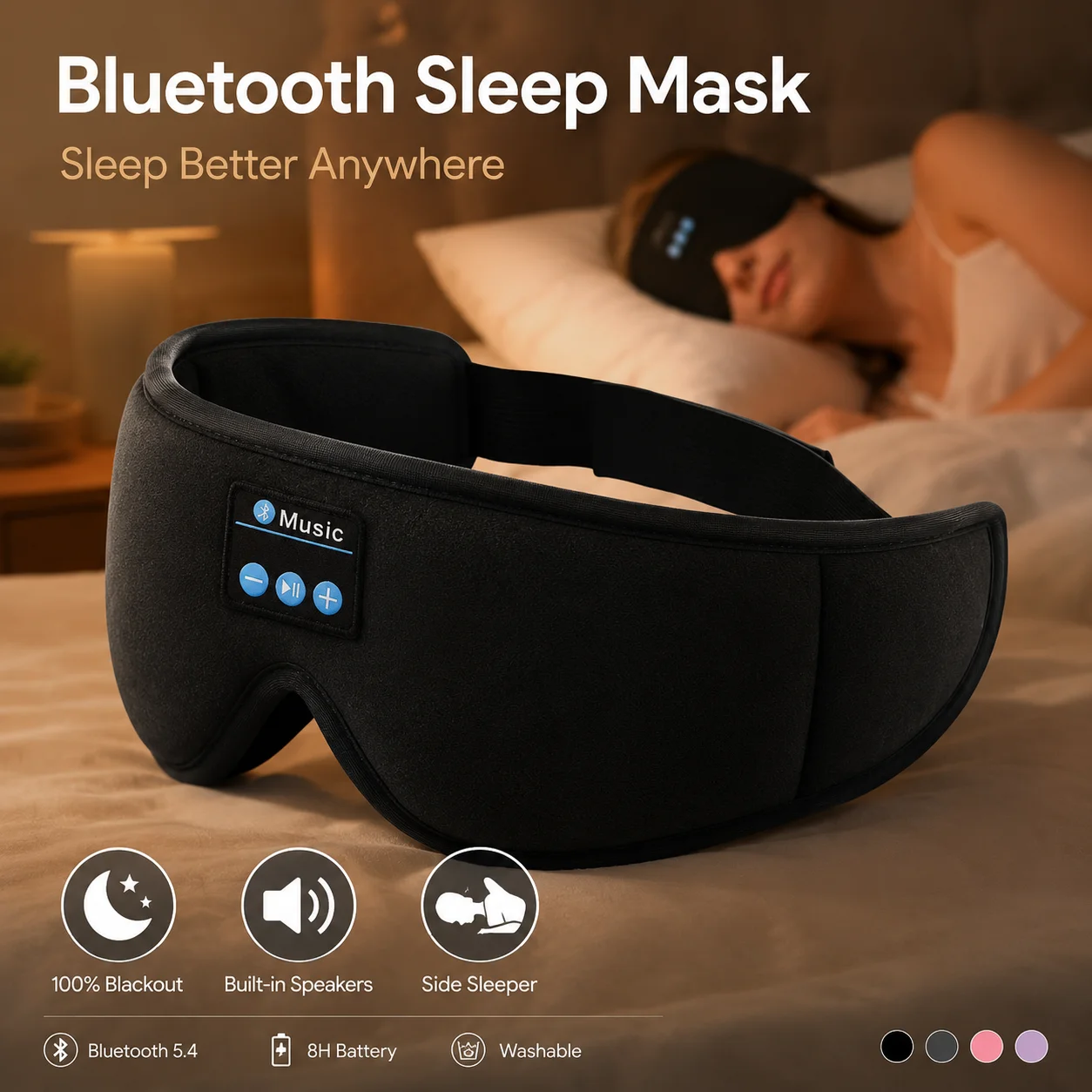 Antifaz Inalámbrico para Dormi - Sleep Mask Headphones Bluetooth reseña y precio